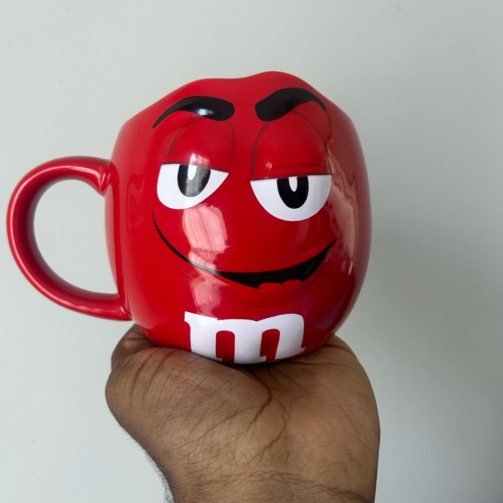 red m&m mug